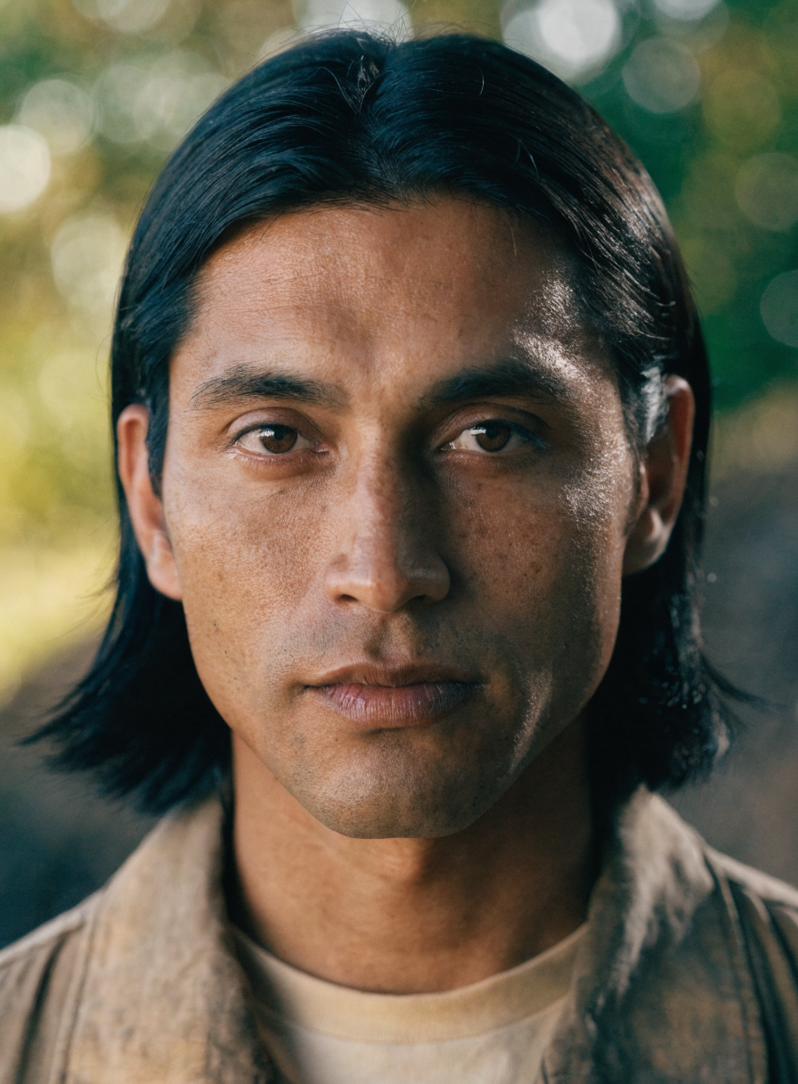 Screen Lead Portrait, Latino Indigenous Man example preview