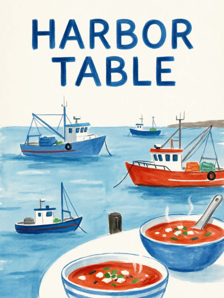 Harbor Food Zine Cover example preview