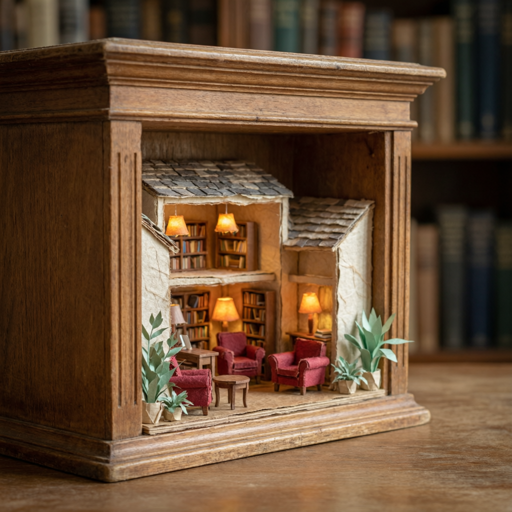 Miniature Library Shelf example preview