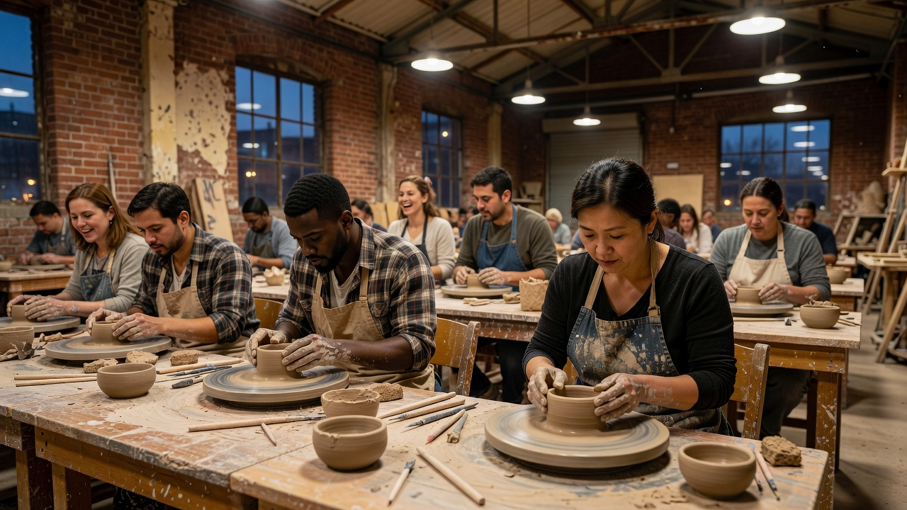 Community Pottery Class output