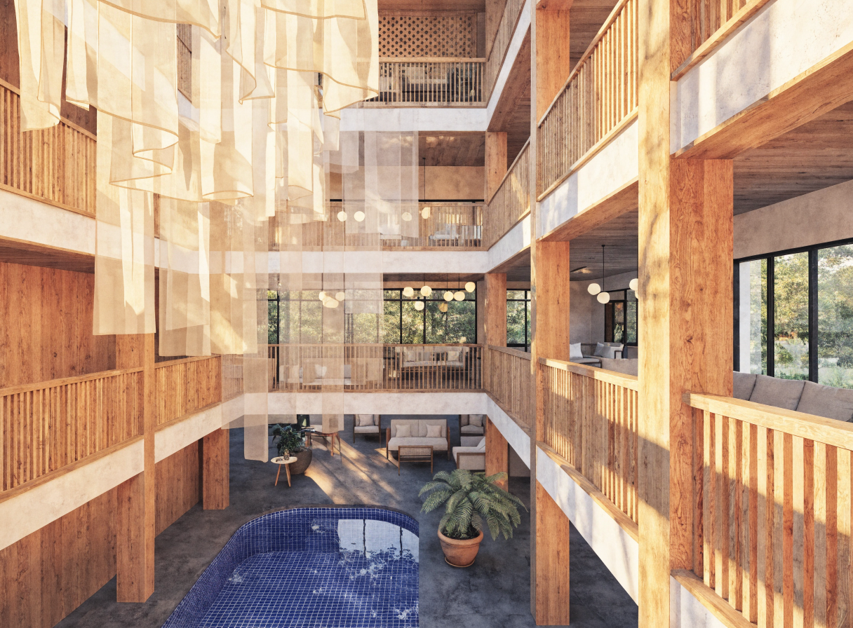 Boutique atrium set example preview